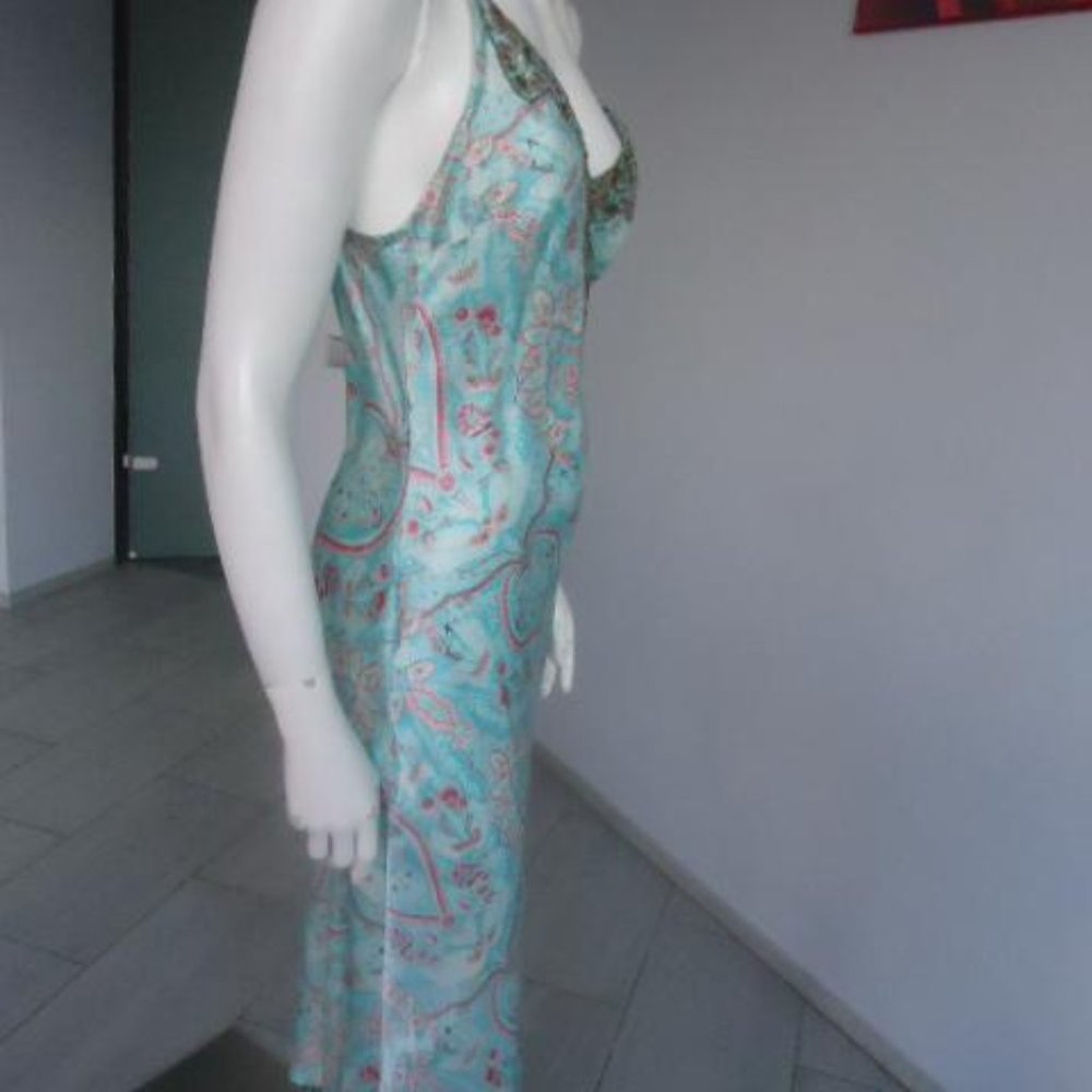 VTG Plenty Tracy Reese print and beaded silk slip dress - Picture 7 of 9
